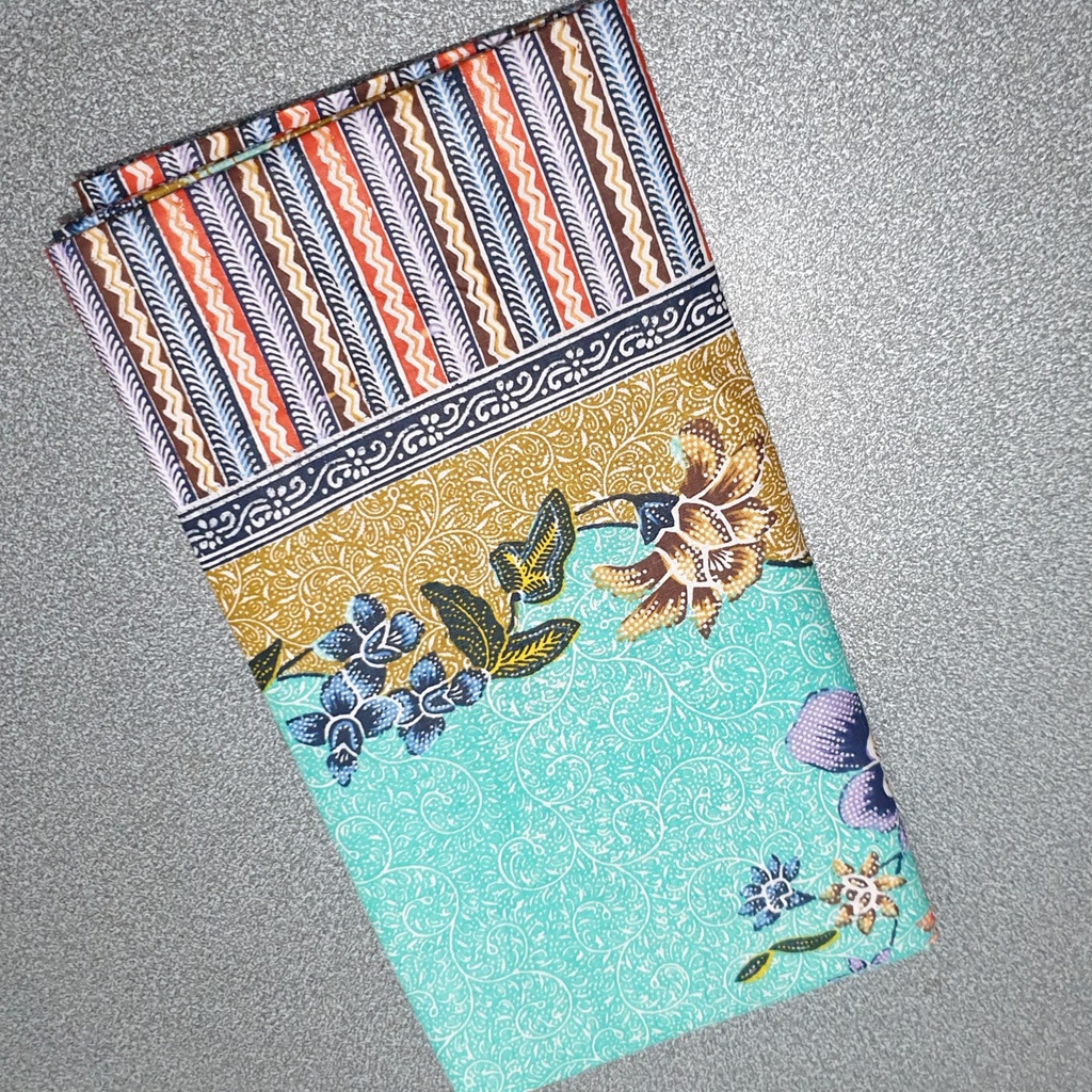 Selendang Gendong Bayi Batik Anggur Mas Motif Kembang Bunga Mori Primis / Selendang Jarik Gendongan