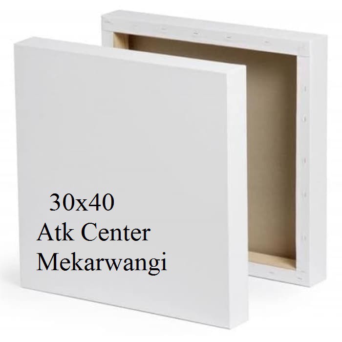 

Canvas Lukis Frame Kayu Ukuran 30 x 40 Untuk Cat acrylic / Cat Minyak / Canvas Putih