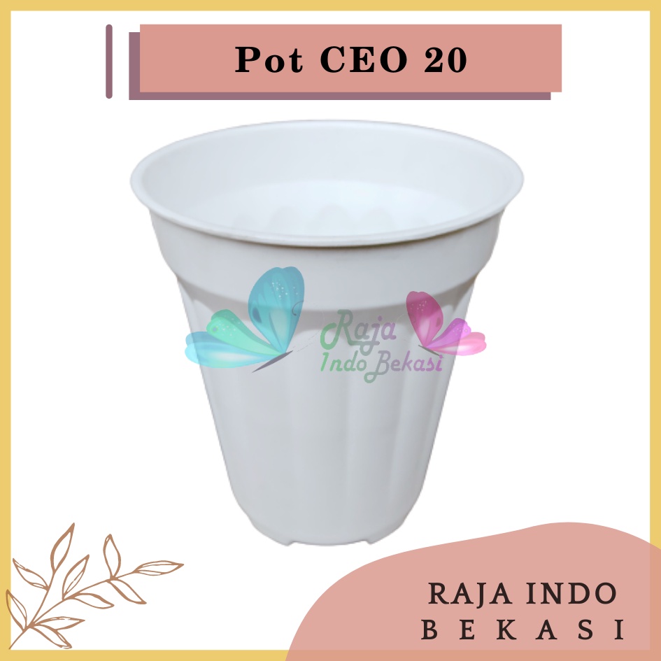 Pot Tinggi Ceo 20 Putih Mirip Pot Yogap 19 25 Murah Pot Tinggi Putih Plastik Besar