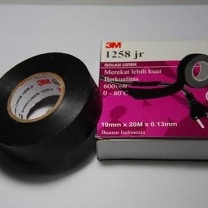

Pl609758- Isolasi Listrik 3M 1258 Jr Hitam Asli / Solasi Kabel 3 M Electric Tape G49Yi47S