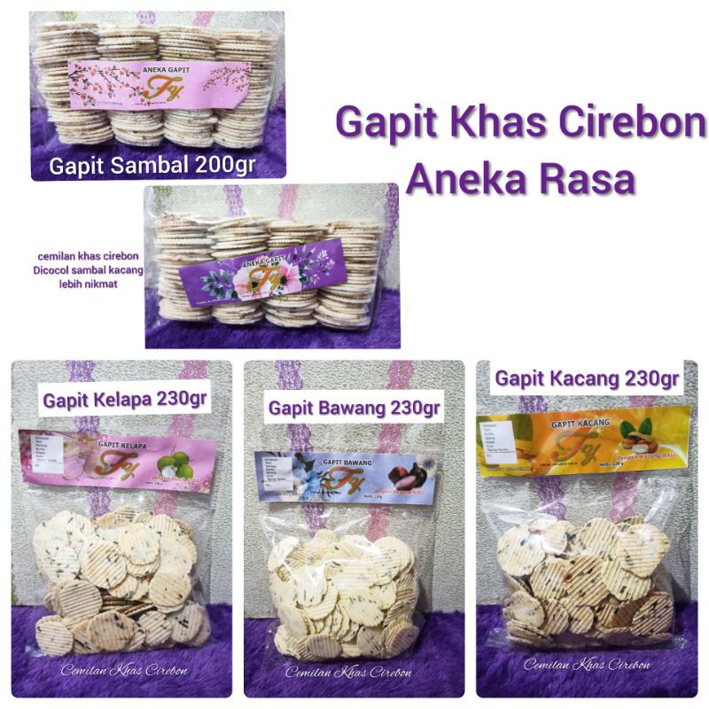 

Gapit khas cirebon dengan variant rasa dan Basreng Ikan
