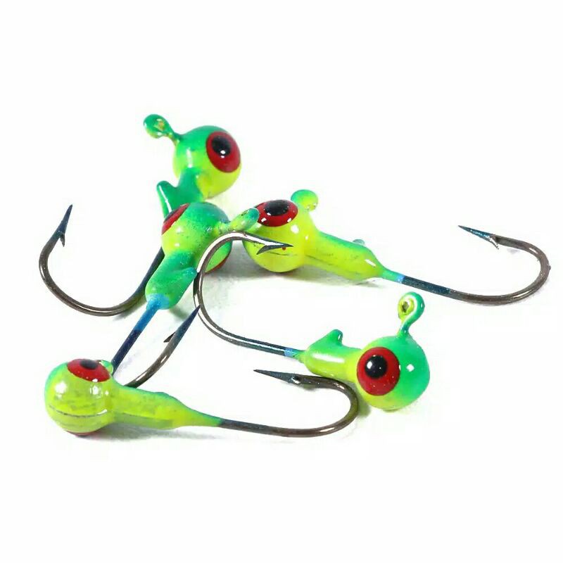 umpan pancing metal lead jig head 1.7gr 2.5cm fishing hook for soft lure