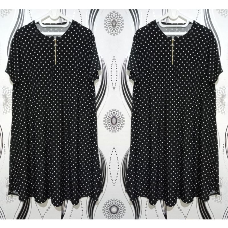 DASTER JERSEY SUPERJUMBO DRESS BUSUI MAYUNG ATASAN WANITA HAMIL