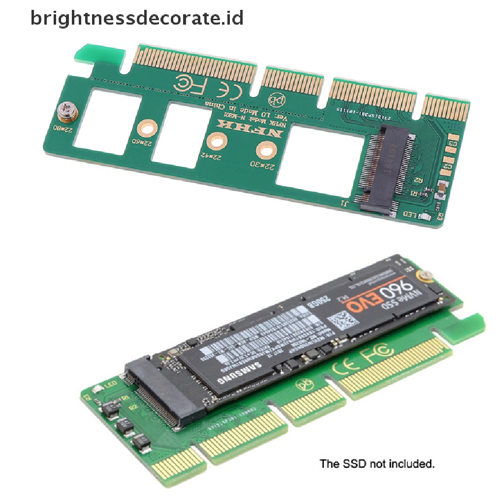 Adapter Konverter Riser Card Nvme M.2 Ngff Ssd Ke Pci-E Express 3.0 16x X4