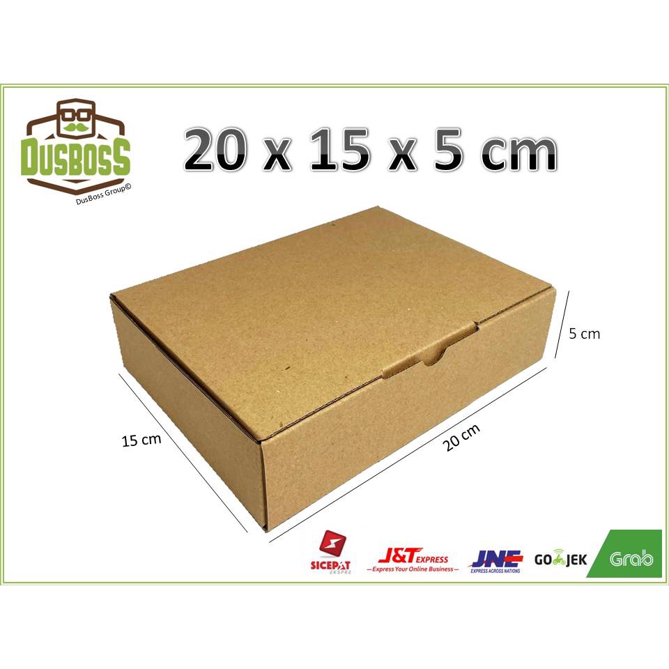 Kardus karton uk. 20 x 15 x 5 cm --Die Cut dan easy usage- multifungsi / aksesories/ dll-3