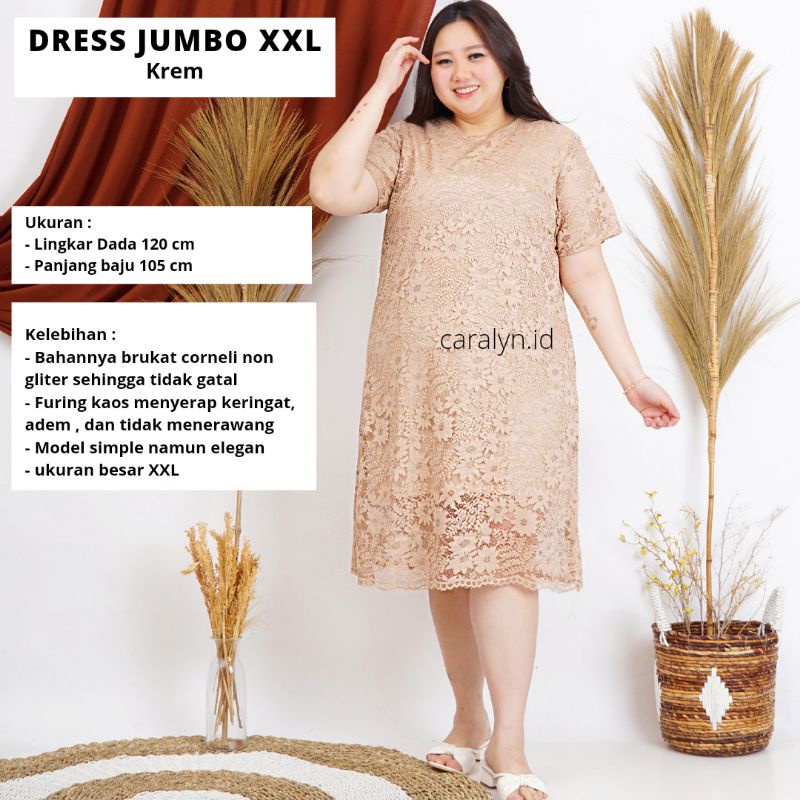 DRESS BRUKAT BIGSIZEDRESS BRUKAT JUMBO