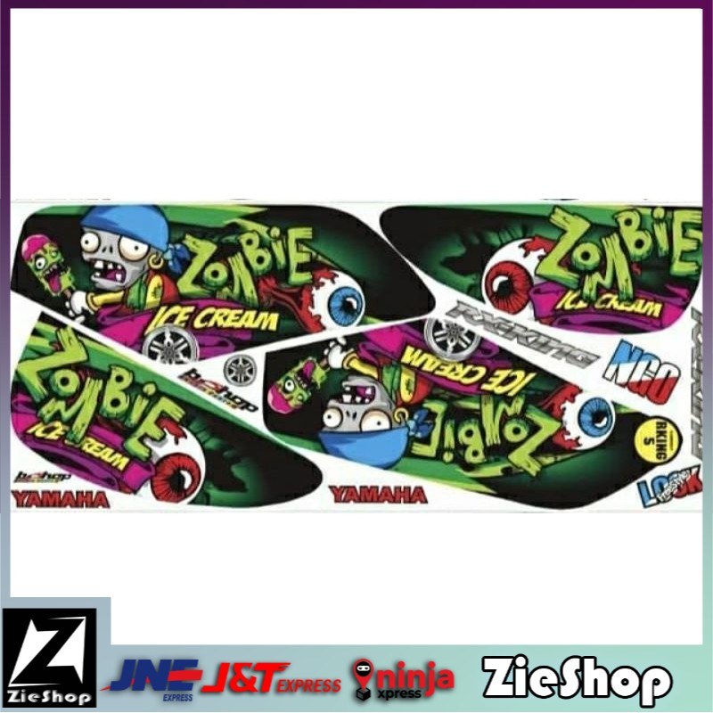 Stiping rk king variasi motif zombi Sticker motor rk murah