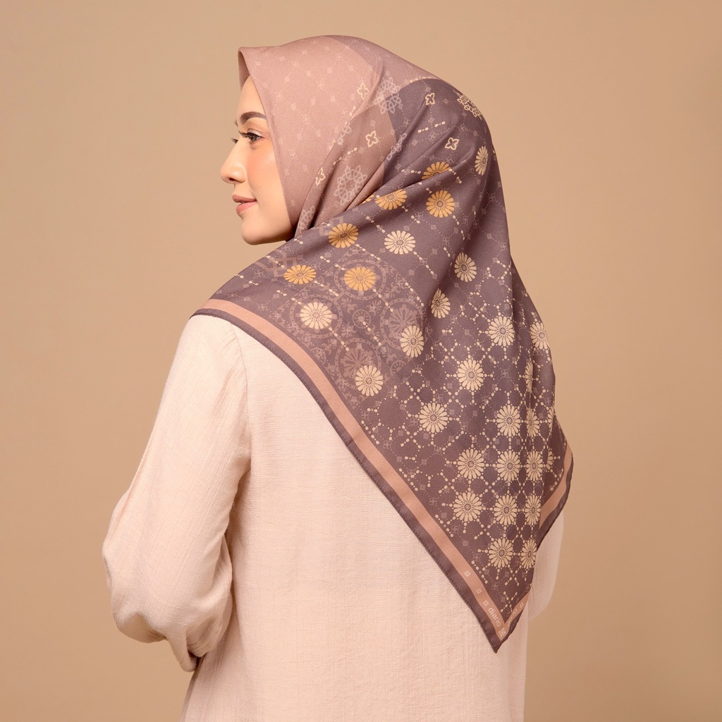 Diario - Kerudung Segi Empat Printing Collection-Grn dark olive