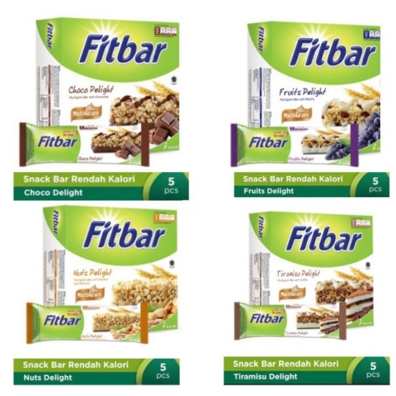 

Fitbar Snack Rendah Kalori Multigrain 110 gram / Fitbar Makanan Cemilan Sehat 110gr Oat Biji Bijian