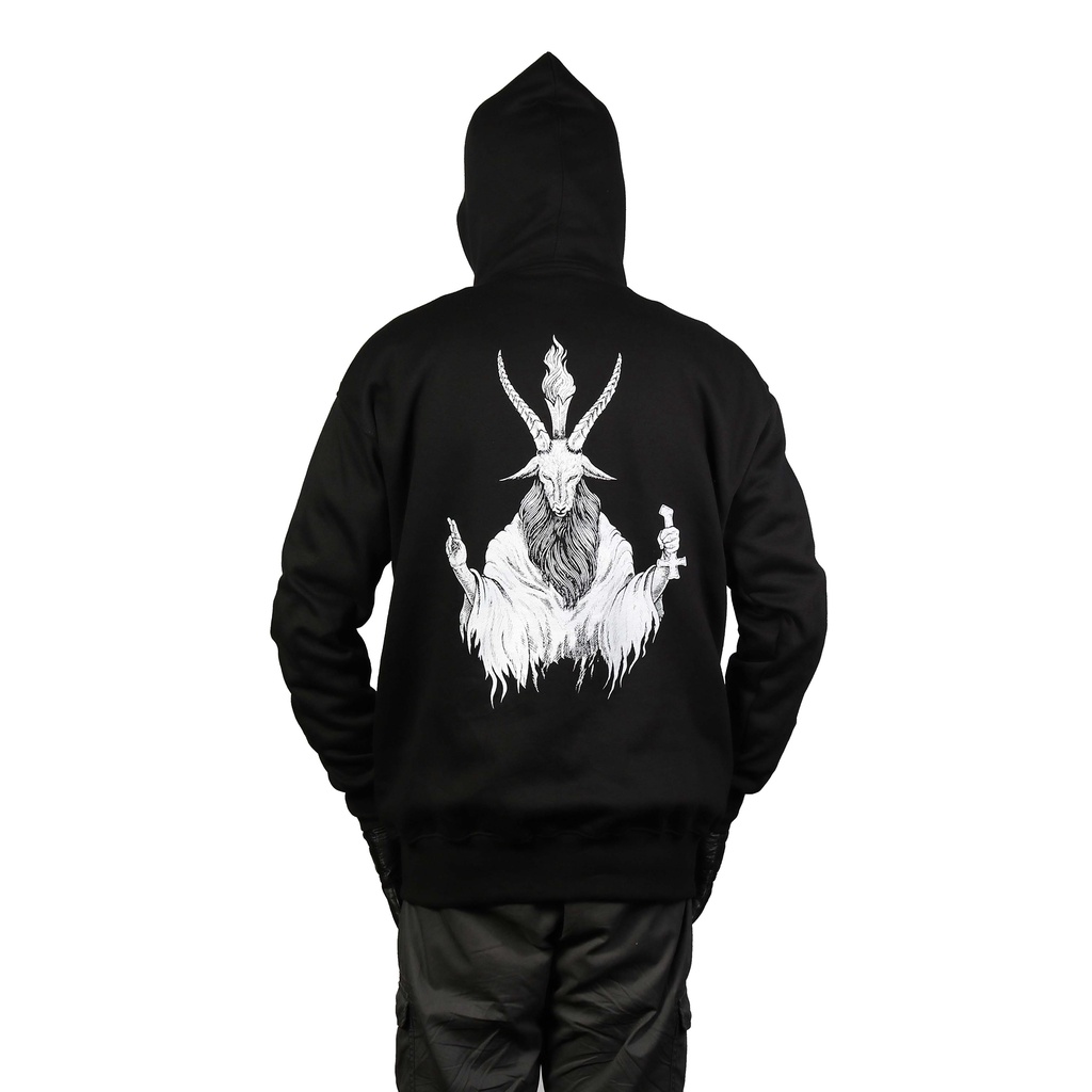 Heretic - Zip-up Zipper Hoodie - Baphomet