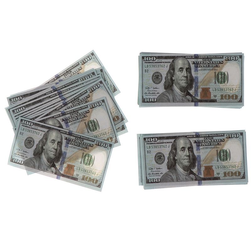 &lt; E2id &amp; &gt; Mainan Miniatur Dollar 100 Dollar Untuk Anak