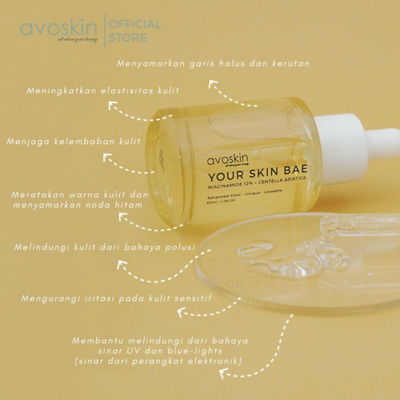 Avoskin Your Skin Bae Niacinamide 12% + Centella Asiatica 30mL