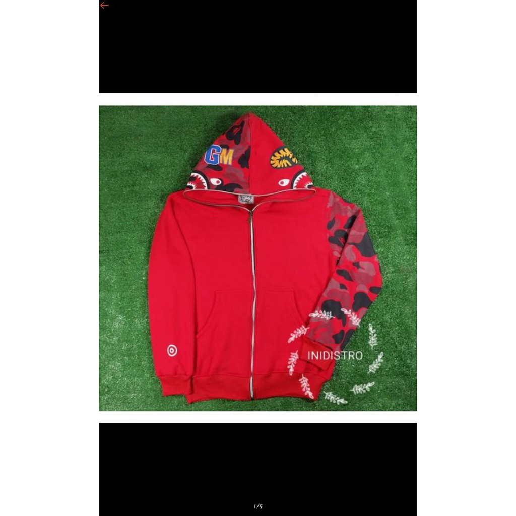 Jaket / Hoodie Kpop Korea Bape Taeyong Red