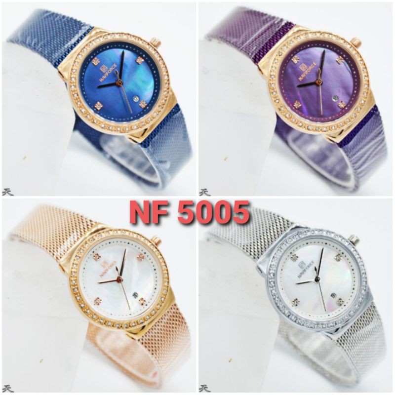Jam tangan cewek Naviforce 5005 Original garansi 1 tahun