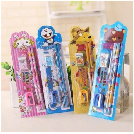 

SET ALAT TULIS SEKOLAH 5 in 1 KARAKTER LUCU / MINI STATIONERY