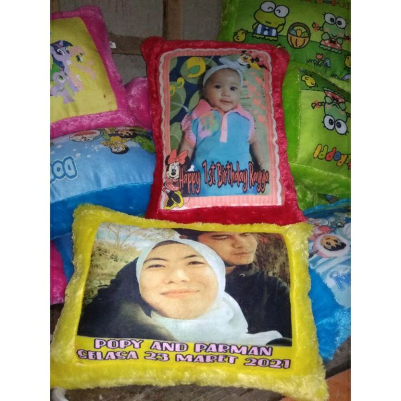 (bisa foto sendiri..!!) BANTAL  FOTO CUSTOM RASFUR
