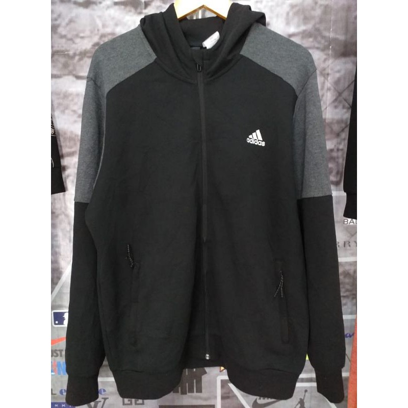 hoodie zipper adidas original second / preloved