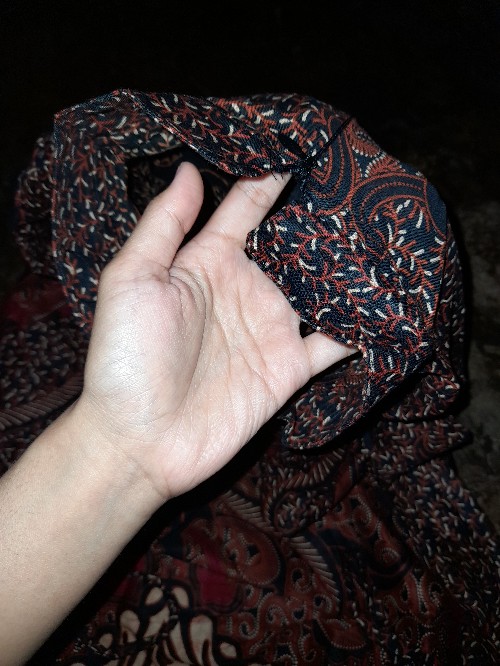 M-l-xl-xxl Batik Tunik Wanita Asj Sa Hrb026 Kenongo Pekalongan Sogan Tulis