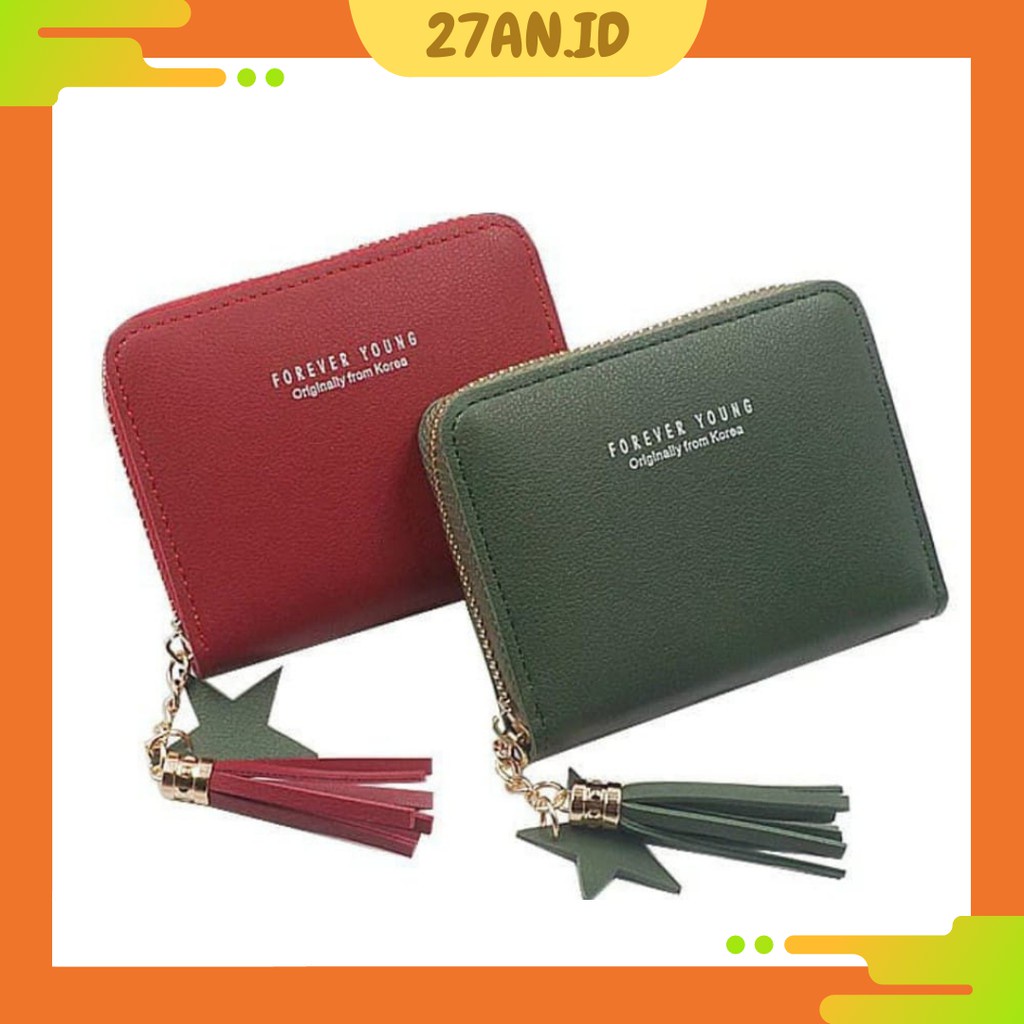 ( 27AN.ID ) DOMPET WANITA D03 DOVE  MINI GRACE KOREAN FASHION TRENDY FASHION WALLET C6-#1 MERAH