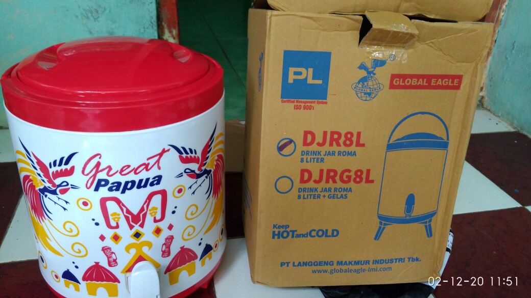 Drink Jar Roma Global Eagle  / Tempat Air Minum / Termos Air Panas Dingin 8 Liter