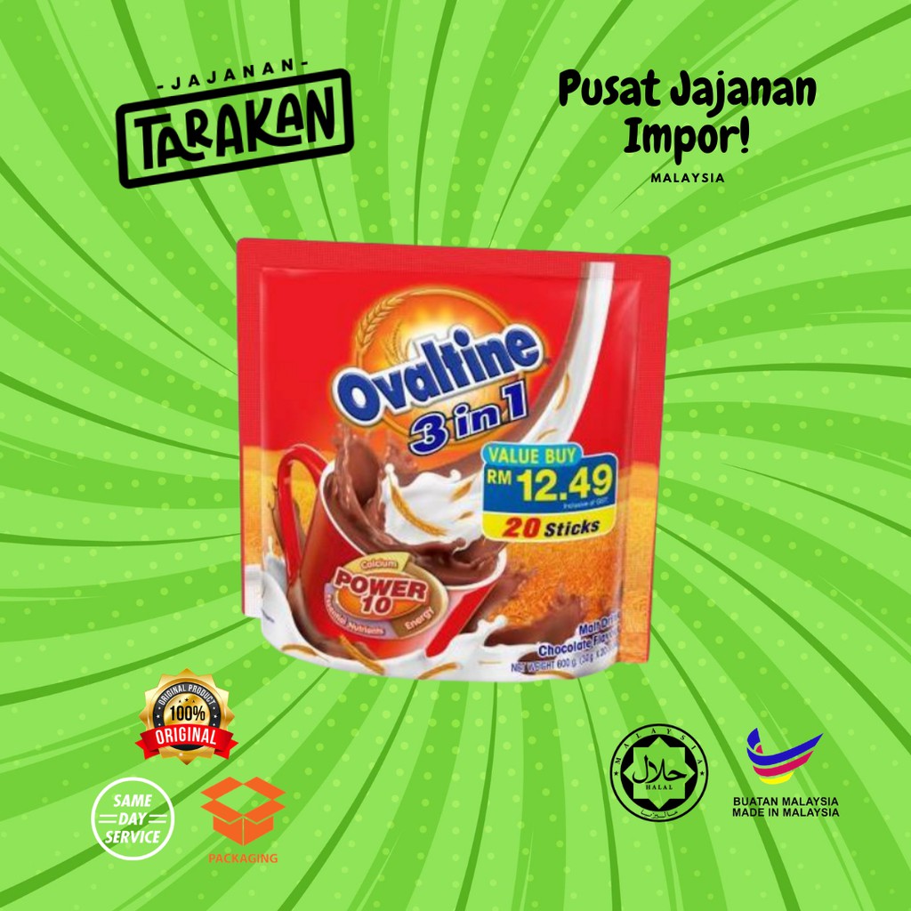 

Ovaltine 3 in 1 isi 20 Stik Malaysia