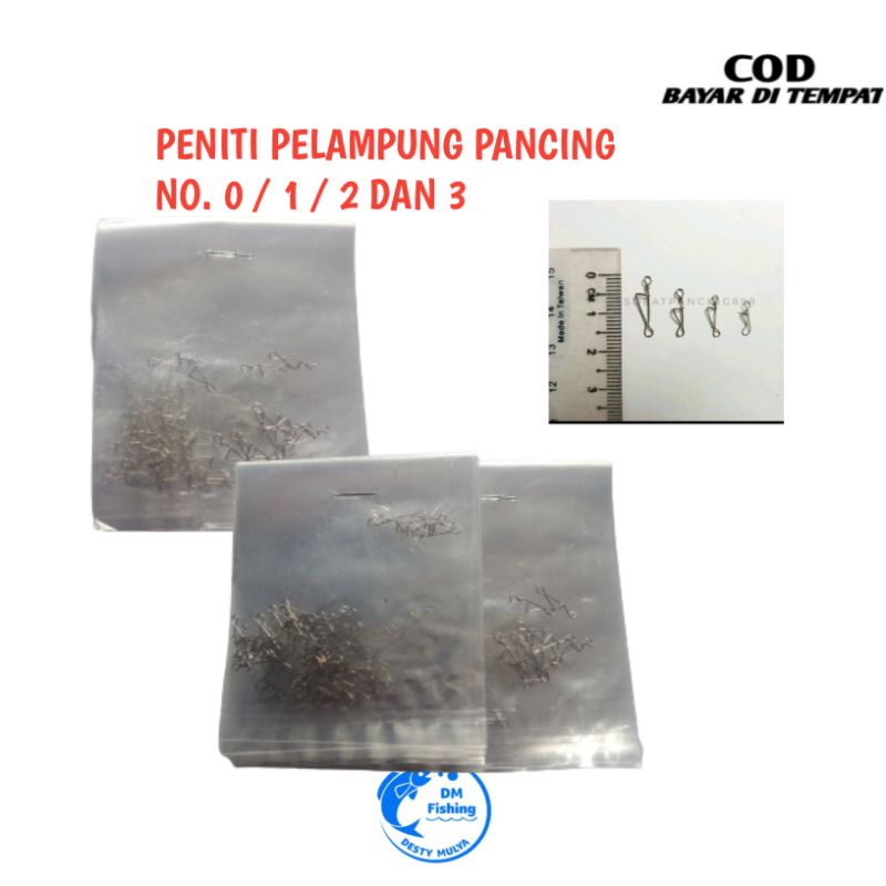 PENITI PELAMPUNG PANCING NO. 0 / 1/ 2  DAN 3