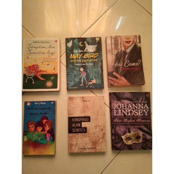 novel preloved semusim dan semusim lagi – a dwifatma | may bird and the ever after – j l anderson | 