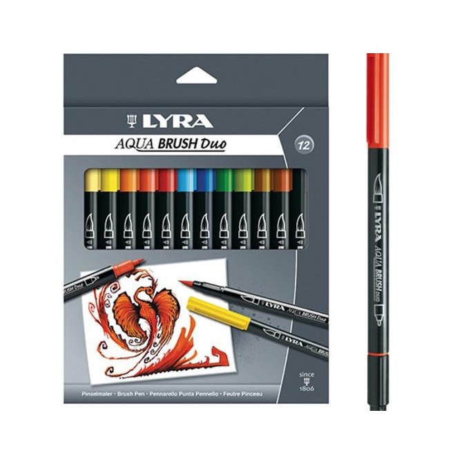 

Spidol Desainer Manga Aqua Brush Duo 12 Warna