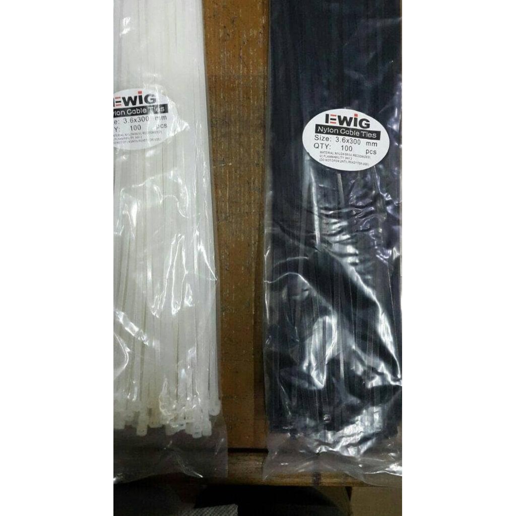 

➺ Kabel Ties / Kabel Tis Ukuran 30cm Warna Hitam / Putih EWIG - Putih ♂