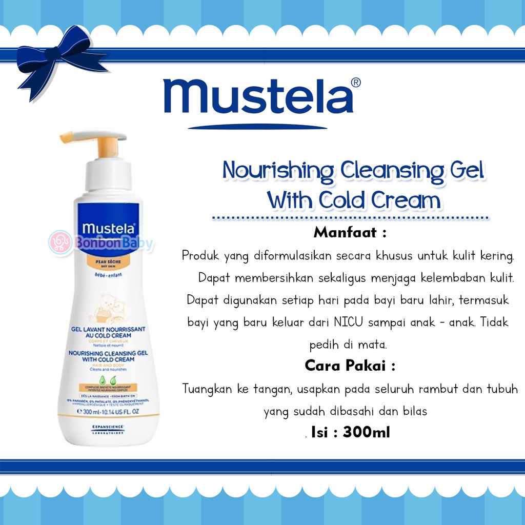Mustela Nourishing Cleansing Gel With Cold Cream 300ml