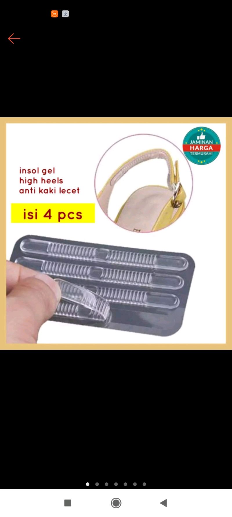 1 Pasang Insole Gel Tumit / Insole Silicon Tumit / Insole Septu Wanita / Insole Sepatu Kerja