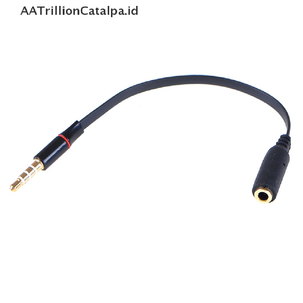 (AATrillionCatalpa) Kabel extension audio jack 3.5mm Male Ke female Untuk headset