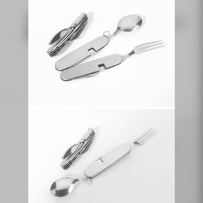 Sendok Garpu Pisau Lipat Set Camp Travelling Tools ...