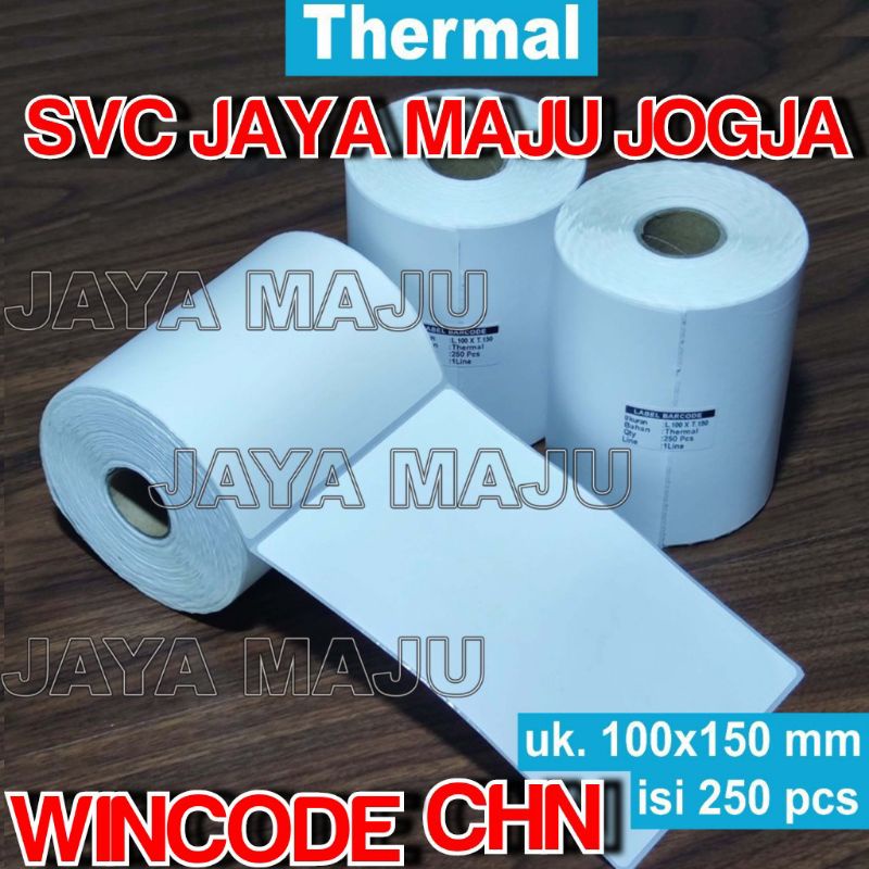

[ WINCODE ] 100 X 150 - 1 LINE THERMAL IMPORT CHN - FACE OUT - ISI 250 PCS || CORE 1" || LABEL BARCODE DIRECT THERMAL - KERTAS STICKER RESI A6 || 100X150 - WINKODE C342C C342 C C 342C C 342 C