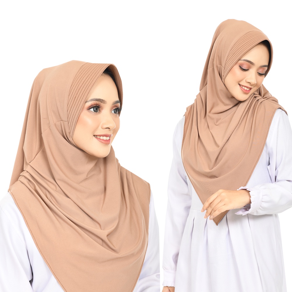 KERUDUNG BERGO/HIJAB BERGO/KERUDUNG INSTAN LANGSUNG PAKAI /JILBAB BERGO JERSEY ERINA