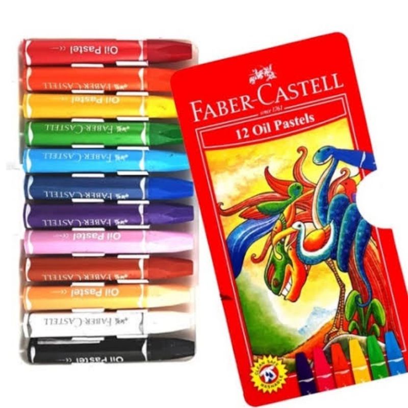 

Crayon/Oil Pastels Faber Castell 12 Warna