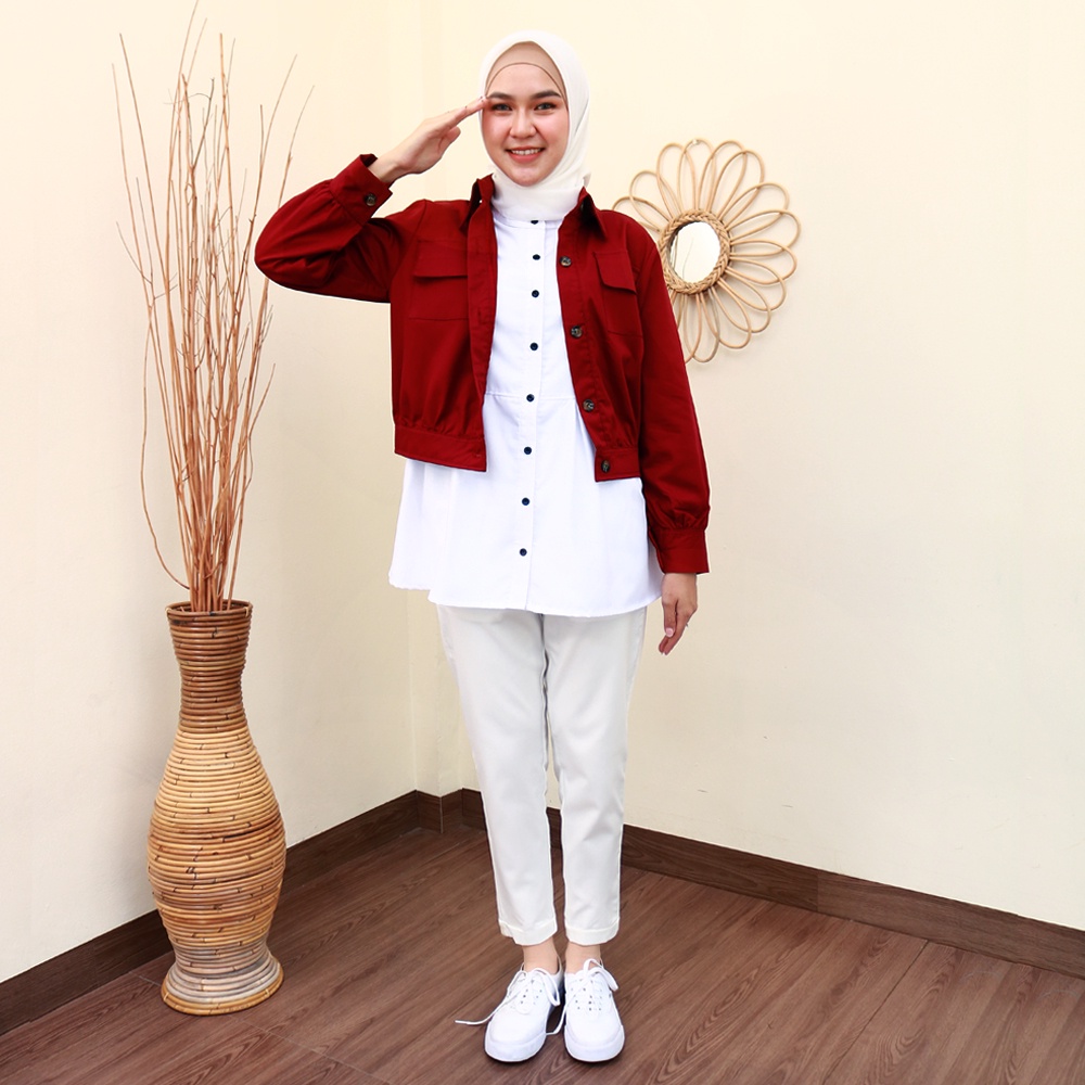 DILOVA Jacket-Pakaian Wanita Terbaru by Hijab Mamah icis