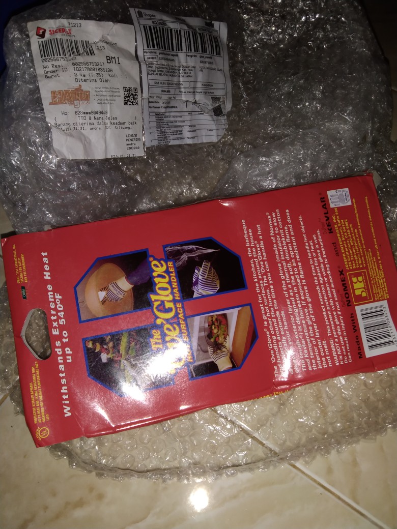 Sarung Tangan Oven Masak Heat Resistant Oven Glove Anti Slip
