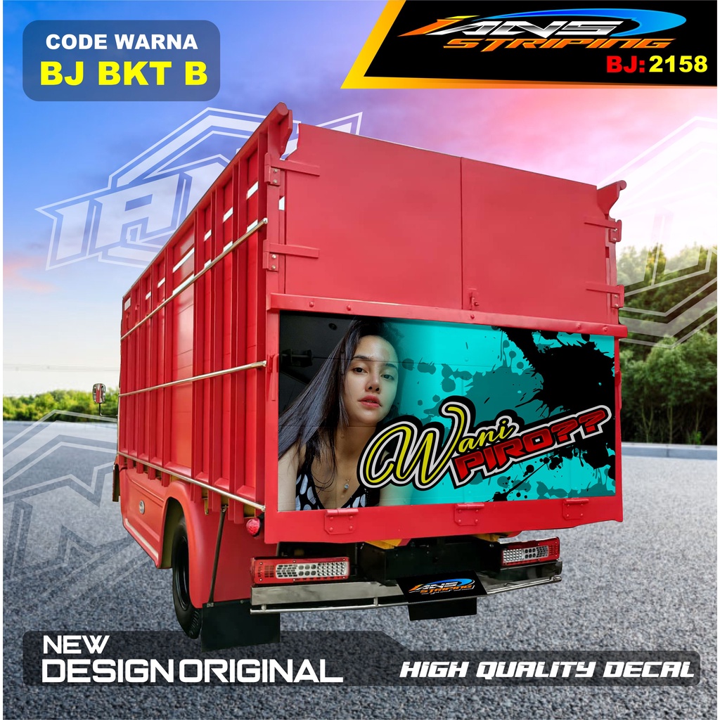 STIKER DECAL VARIASI BAK BELAKANG TRUK CANTER / STIKER BELAKANG TRUK RAGASA,UMPLUNG / STIKER BAK BELAKANG TRUK DINA,FUSO