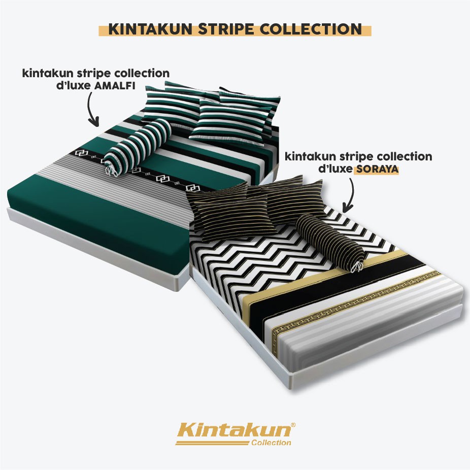 Sprei Kintakun Super King B2 200 Stripe    Collection Dluxe