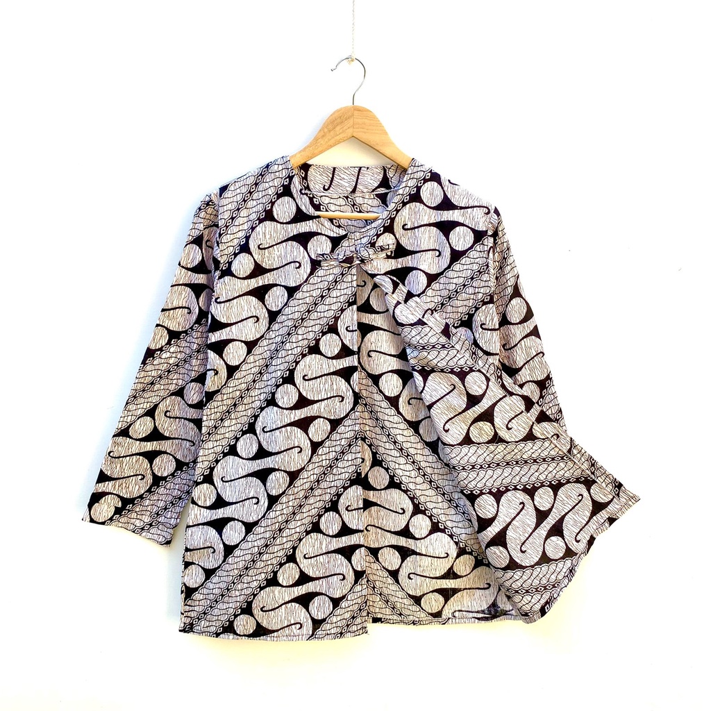 BISA PISAH - One Set Joger Rompi Monokrom Batik Setelan Outer Bolero Celana Mono Aladin Oversize