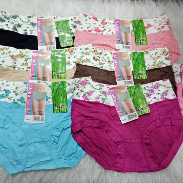 Celana dalam wanita modal bambo fit L