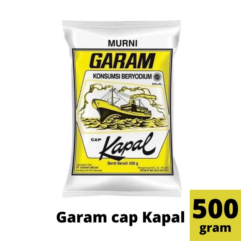 

garam cap kapal 500gr