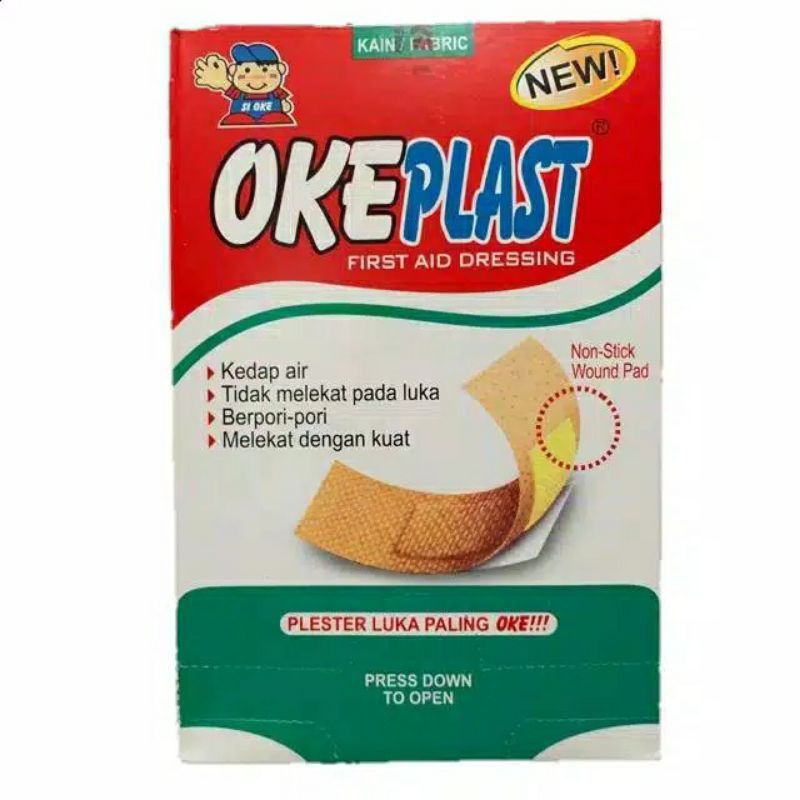 JG - Okeplast -  Plester Luka -  100 PCS - BAND AID