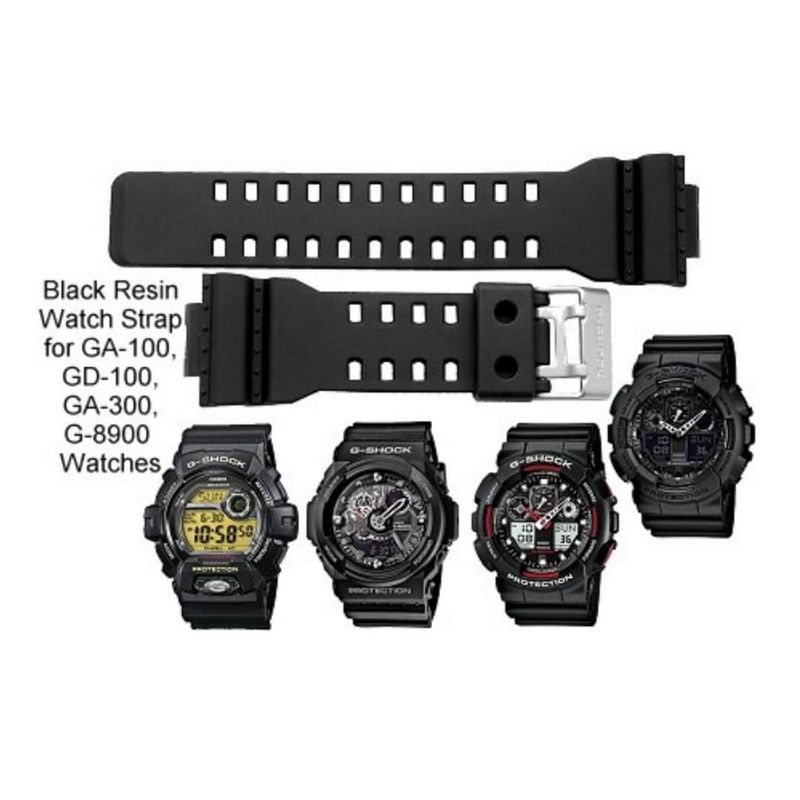 STRAP TALI JAM TANGAN CASIO G-SHOCK GA-100 GA-150  GA-110 GA-300 GA-700  RUBBER WATCH BEND