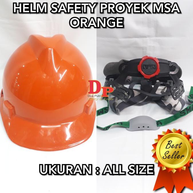 Helm Safety Proyek Msa Orange
