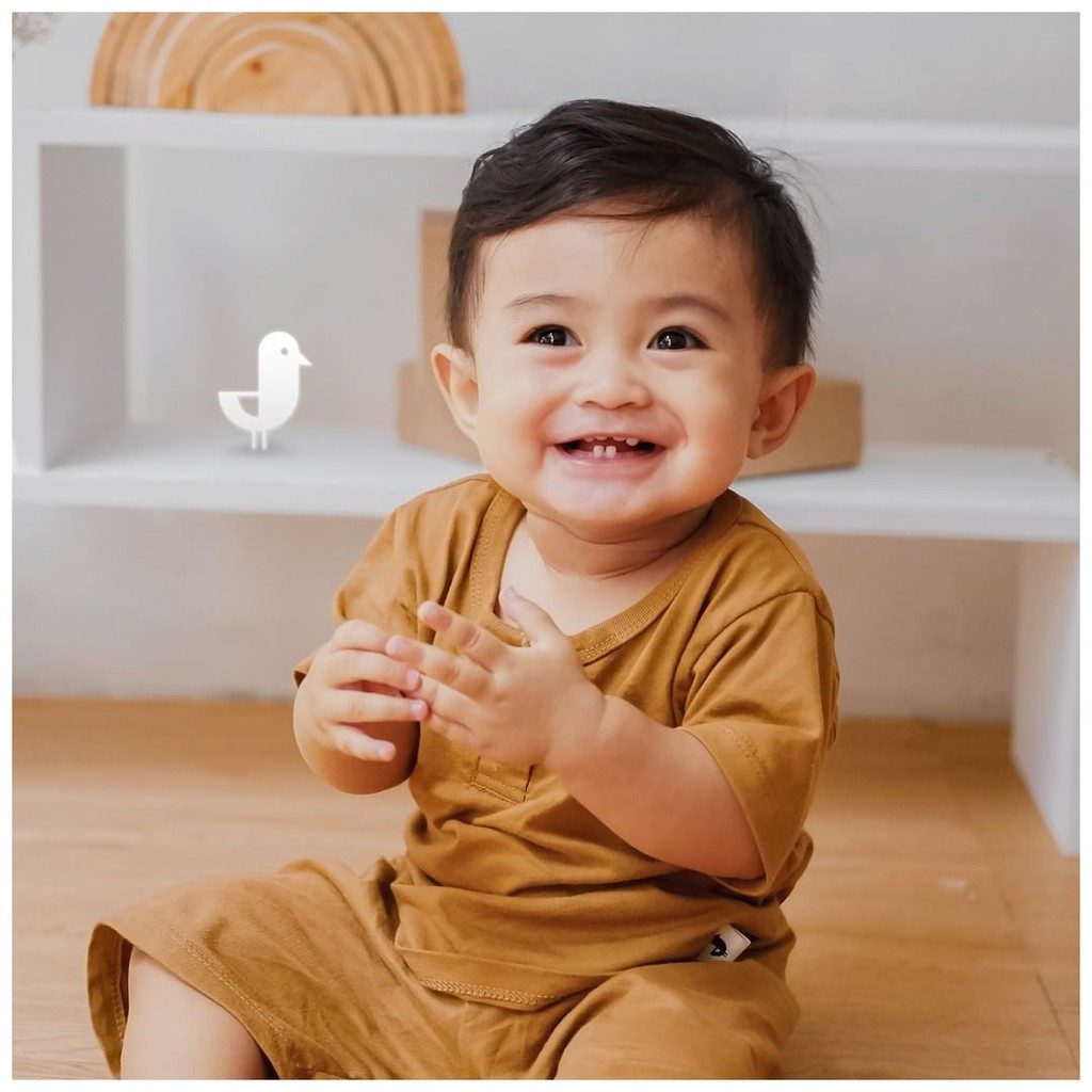 Joel Semesta Series - Setelan Baju Bayi Pendek Newborn - 2 Tahun