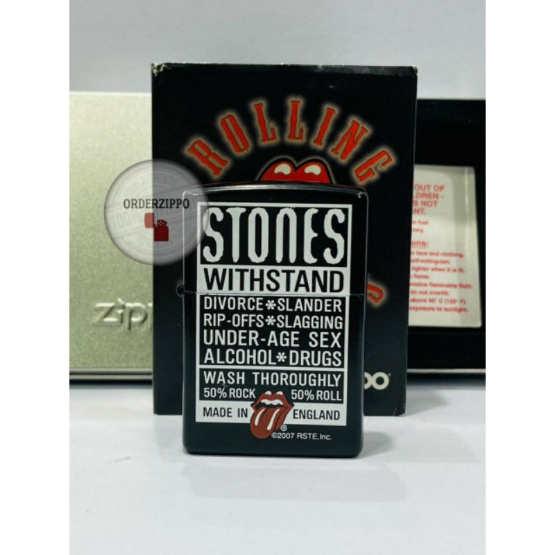 Zippo Original Rolling Stones 21180 Tahun 2007