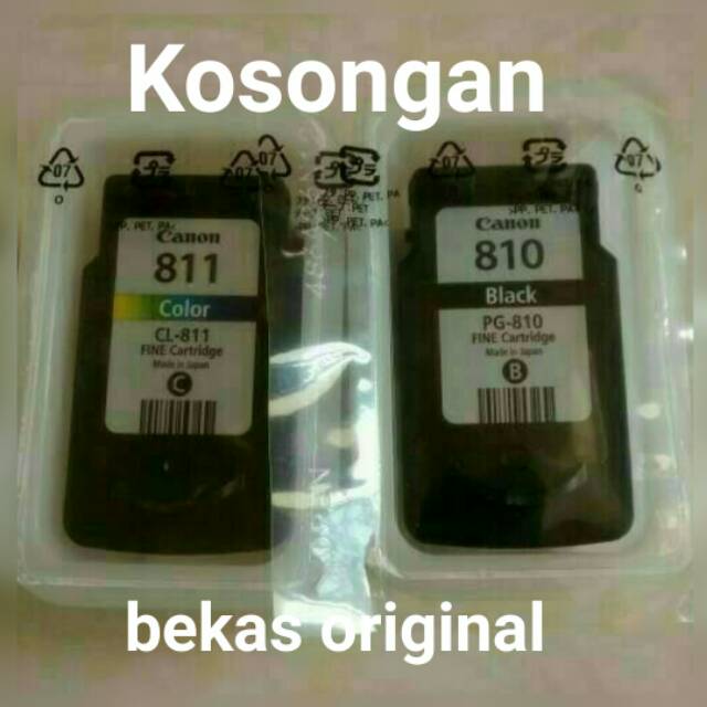 KOSONGAN TINTA CANON PG810 & CL811 SEPAKET