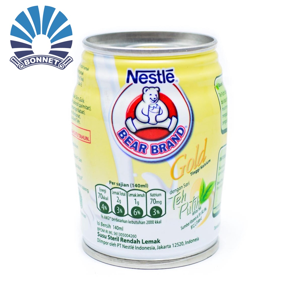 

Nestle Bear Brand Gold TEH Putih 140ml